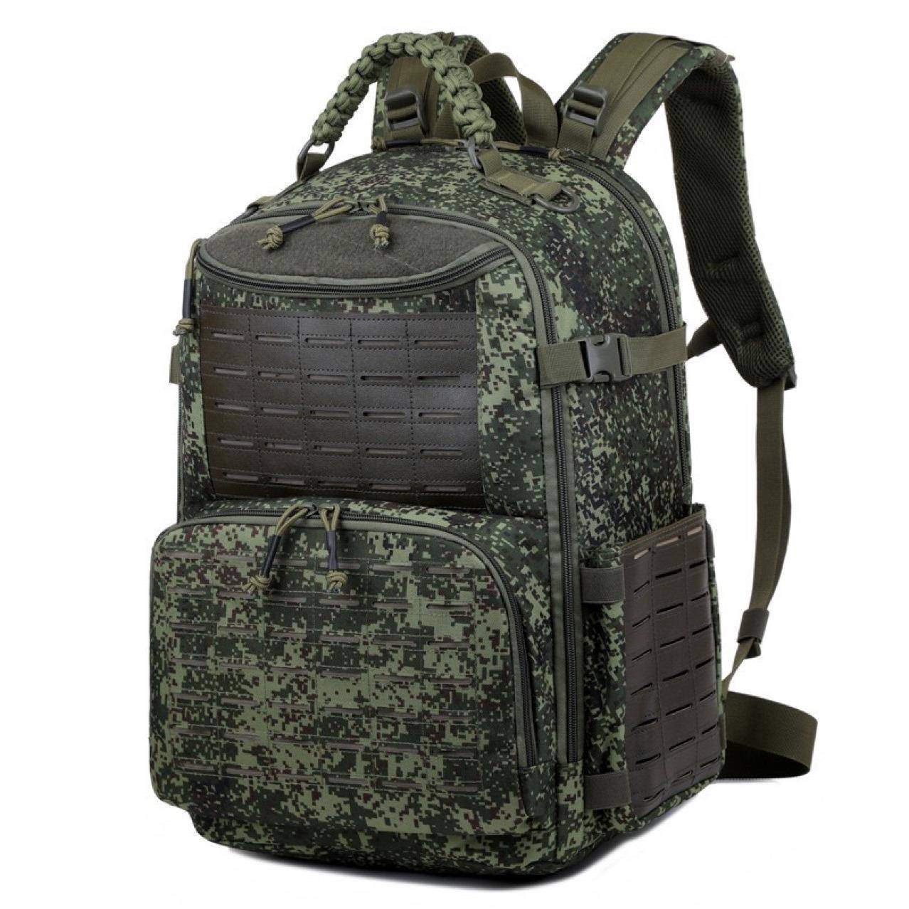 跨境高端旅行登山包徒步户外防水多功能双肩战术迷彩装双肩备背包