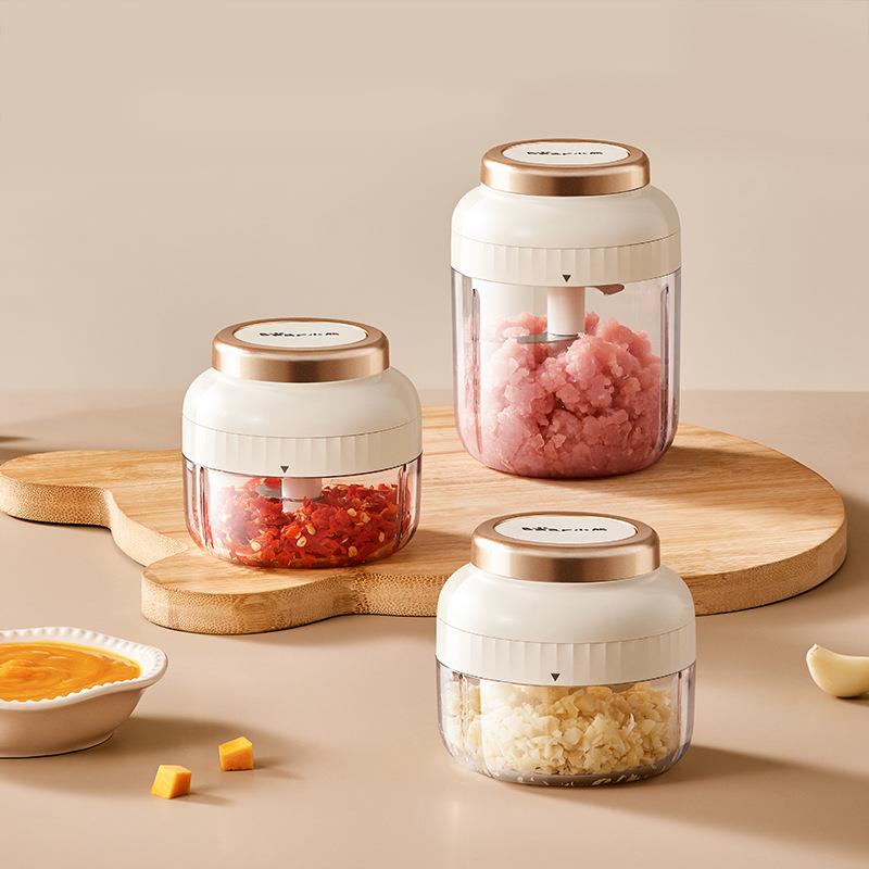 小熊蒜泥机CX-JE033手动压蒜捣蒜泥打蒜蓉大蒜搅碎机绞拉蒜器家用