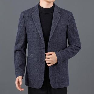 E品质男士 外单新西修身 商务休闲羊西装 款 西服 秋冬毛季 品牌高2921