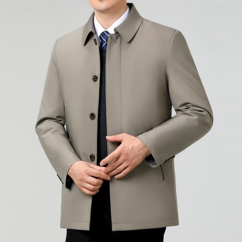2352-J款棉服男冬季爸爸加厚套中年干部外夹克可脱卸领内胆翻上新