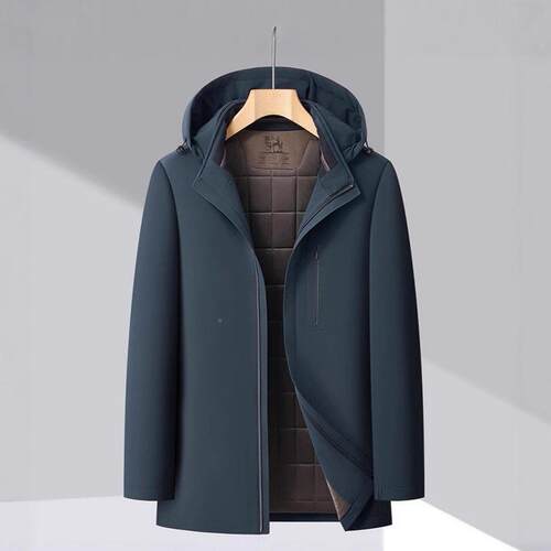 冬季新款2567-C式衣棉棉服外套中长款可脱卸内棉胆加厚防寒中年袄