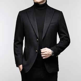 男士 大冬时衣尚毛呢保上衣潮流轻奢休闲秋羊绒西278服 羊毛西暖装