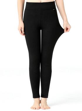 冬季男羊士ZIV绒保暖裤加加厚女高士打绒底裤腰护腰护膝羊毛线裤