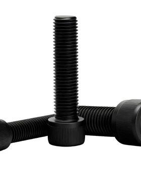 M3M4-M42 12.9级内六角全牙杯头螺丝黑DIN912全牙螺钉全满丝满牙