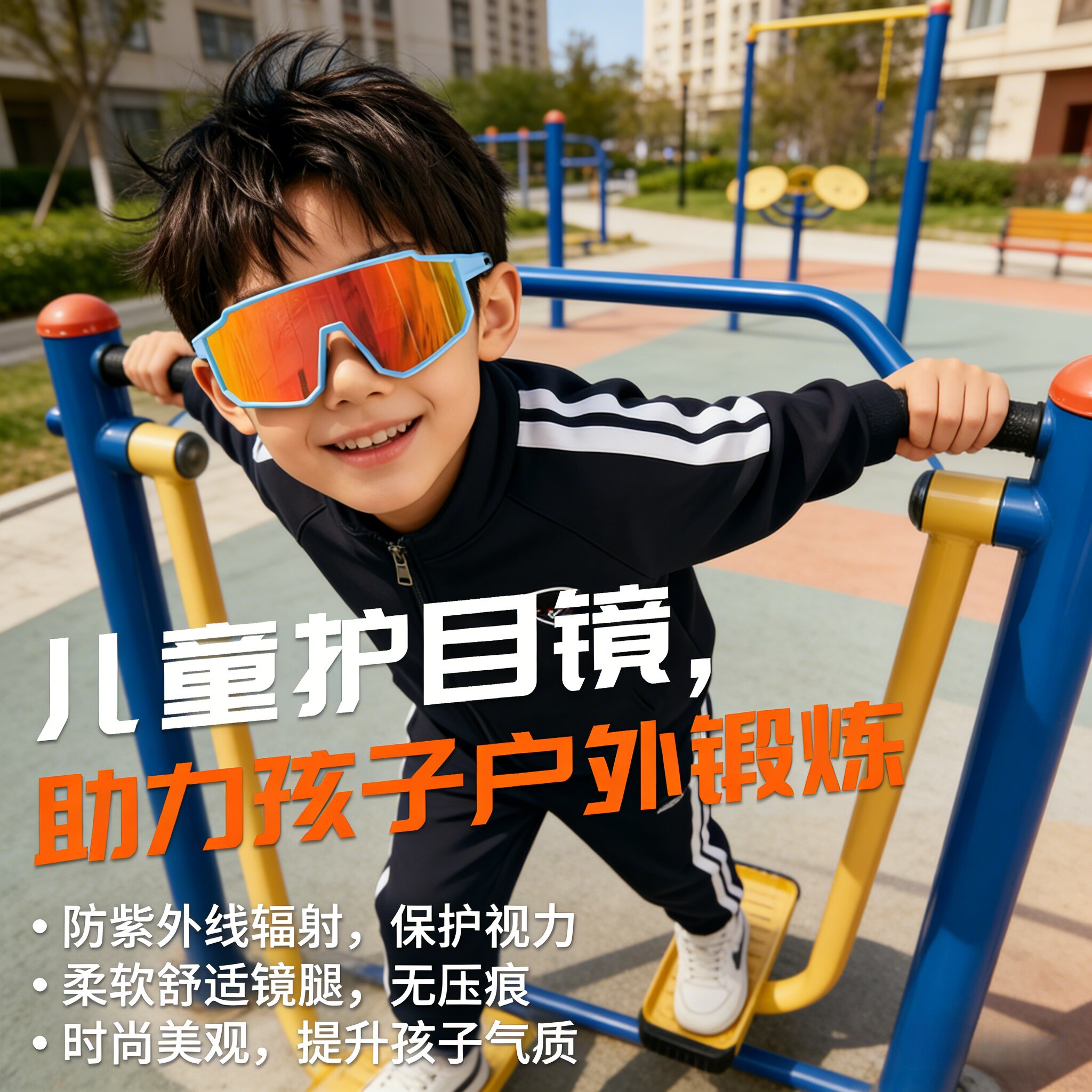 德国儿童骑行护目镜眼镜墨镜登山防风雪地户外运动防紫外线太阳镜