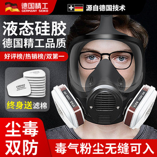 德国化学实验室防毒面具全面罩硫化氢一氧化碳有毒气体防护喷漆