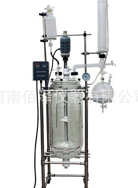 实验室器-材玻璃玻反应釜S2125L双层应璃S212-5L反器厂家直销可开
