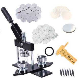 徽章吧唧制作胸章机徽章机切纸刀耗材套装塑料后盖金属后盖徽章