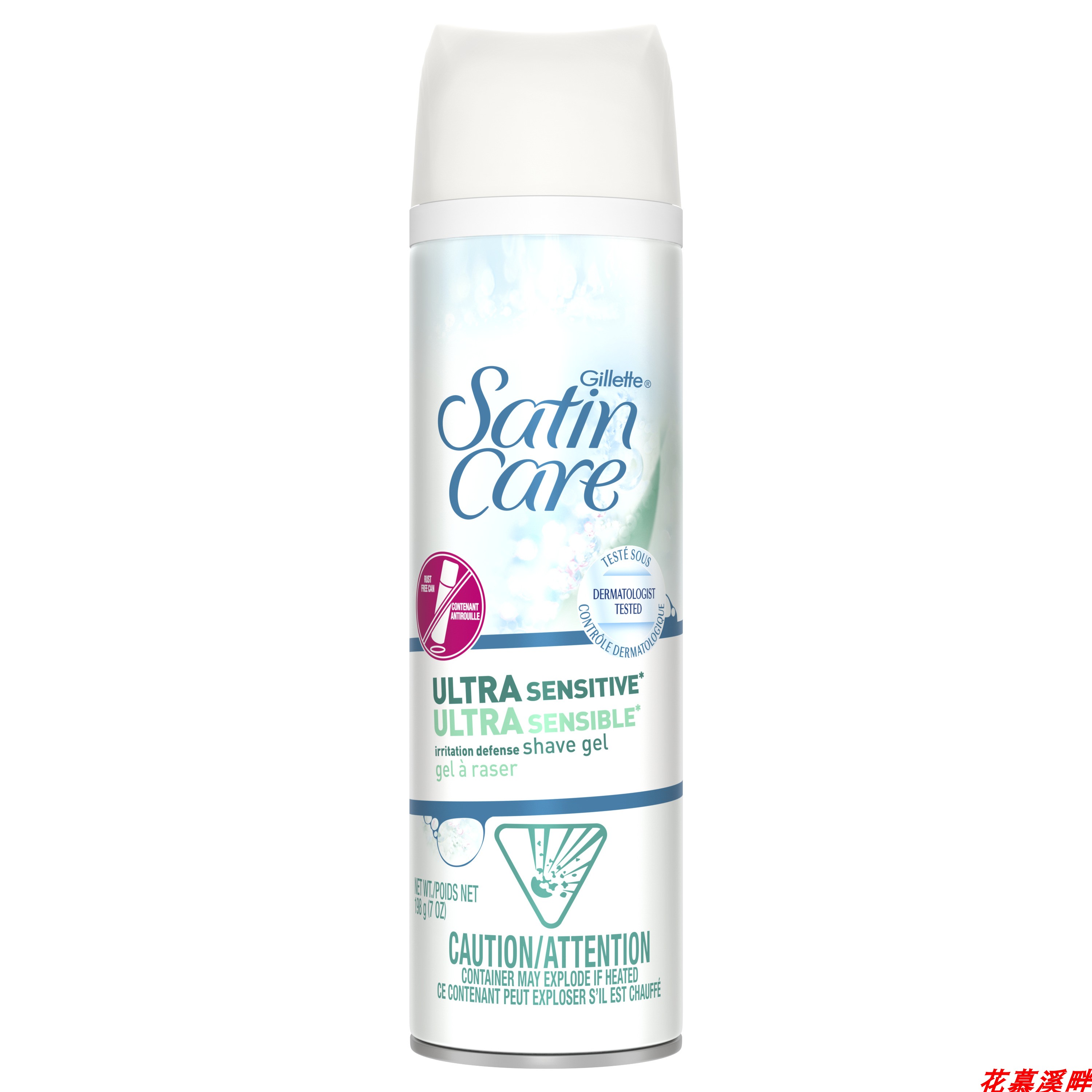 Gillette Satin Care Ultra Sensitive Womens Shave Gel, 7 oz