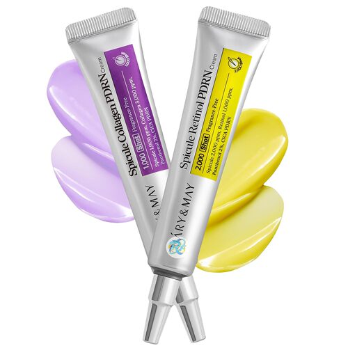 Mary&May Spicule PDRN Cream Duo Set, Retinol + Collagen眼霜