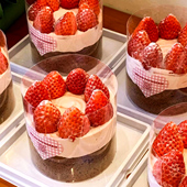 振兴透明4寸草莓蛋糕包装 盒圣诞烘焙西点3寸四寸奶油慕斯千层盒子