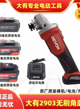 大有20V无刷锂电角磨机2903大功率充电切割机原装裸机电池充电器