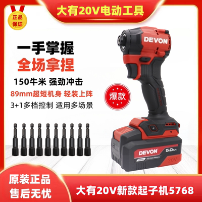 大有20V无刷锂电冲击起子机
