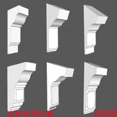 中式 徽派grc水泥墀头模具eps泡沫垛头18宽24宽牛腿马头墙窗楣定制