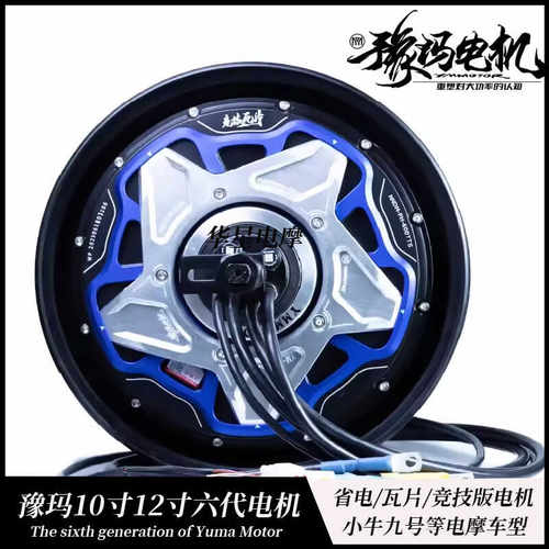豫玛6代电机10寸12寸1500W2000W200TTS300TTS小牛九号碟煞电机AIA