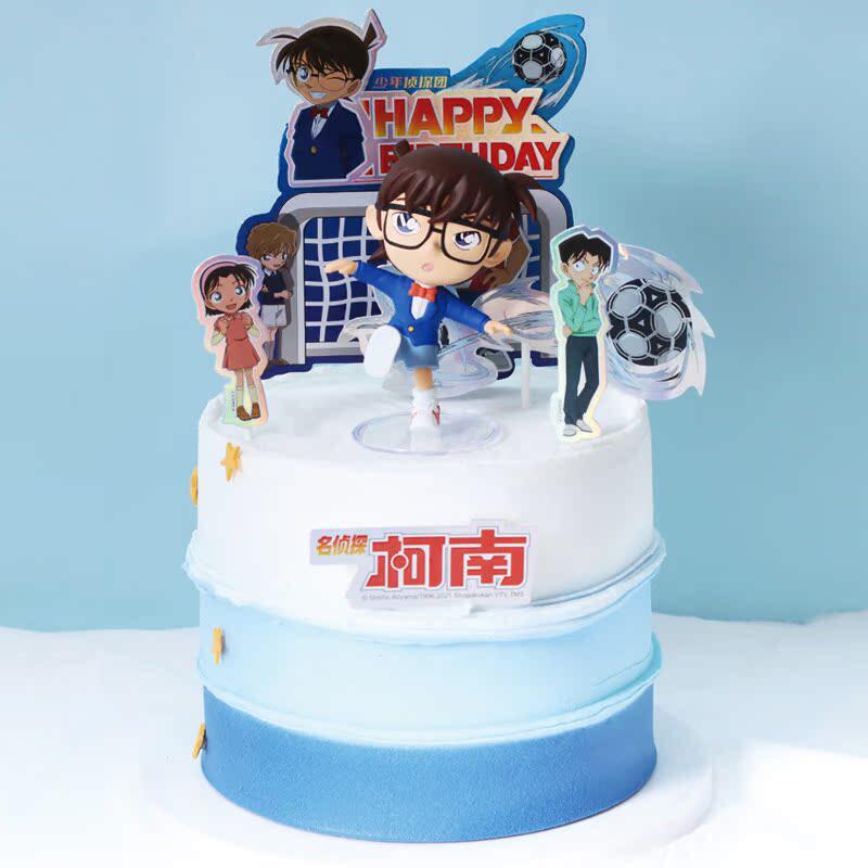 侦探柯南蛋糕装饰摆件玩具人偶