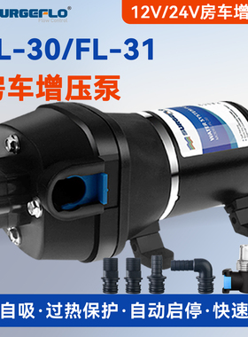 FL-30/31房车静音直流电动小型抽水泵自来水管道增加压12v24v水泵