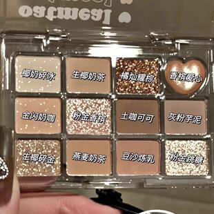 jill leen眼影盘迷你九色高光修容一体盘哑光新款大地色jillleen