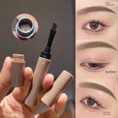 李佳琪推荐 眉膏眉笔防水防汗不脱色自然野生眉染眉膏眼线笔二合一