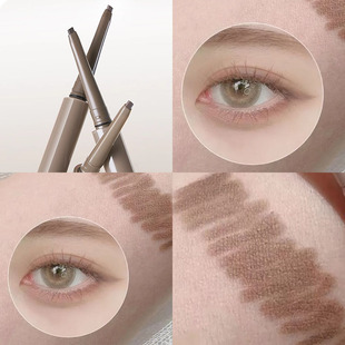 终于 于找到瞭可可灰粉淡颜天花板！橘朵砍刀眼线 线胶笔07奶栗色