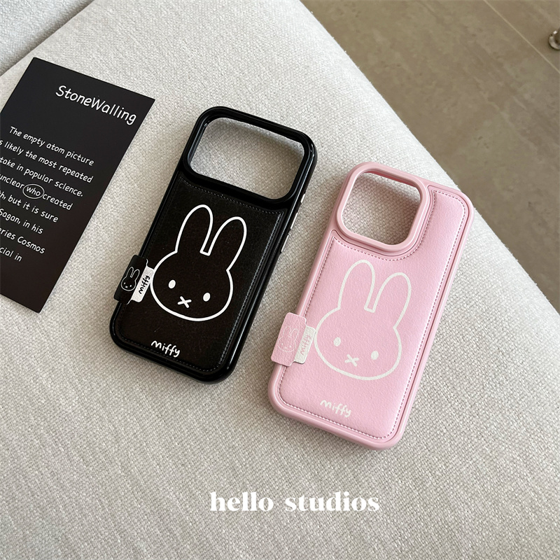 韩系可爱米菲皮质手机壳