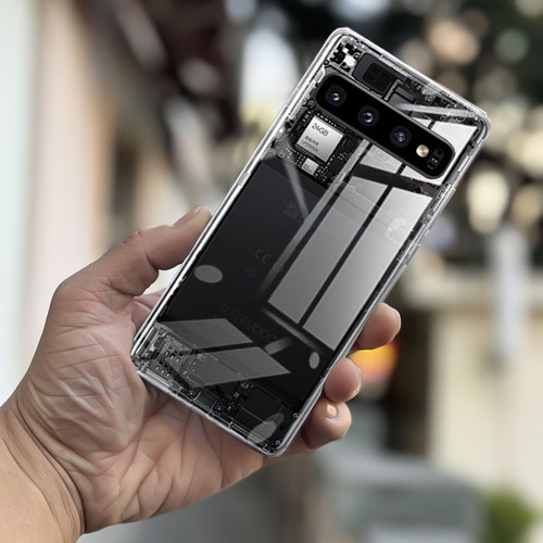 适用三星S10 5G透明后盖G977N G977U塑料后盖玻璃后壳电池盖外屏