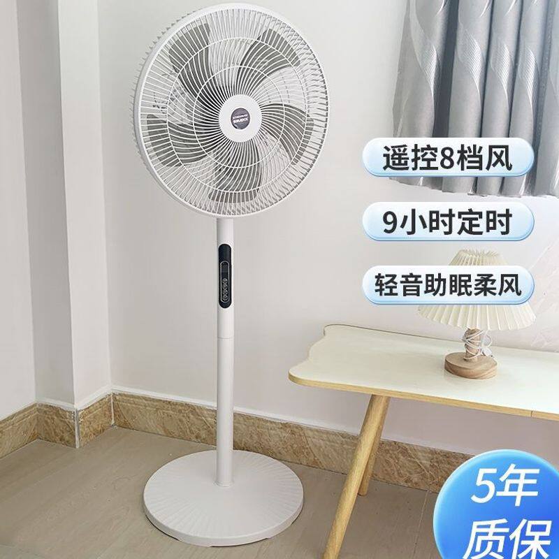 遥控电风扇家用落地扇立式大风力小型宿舍出租屋强力摇头风扇