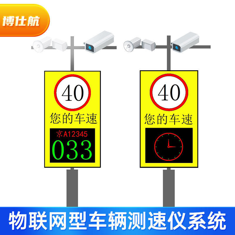 博仕航 固定式雷达测速仪系统 BSH2002F高清抓拍传输双向测速系统