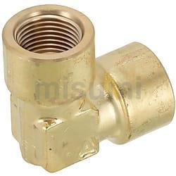 低压用拧入型接头黄铜同径弯管型SJSFL6A/8A/10A/15A双内螺纹弯头