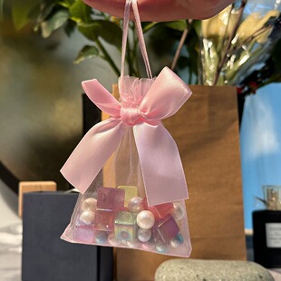 蝴蝶结网纱袋创意礼品袋伴手礼回礼袋喜糖袋首饰试用装小样包装袋