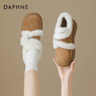 达芙妮厚底雪地靴女款2025冬季