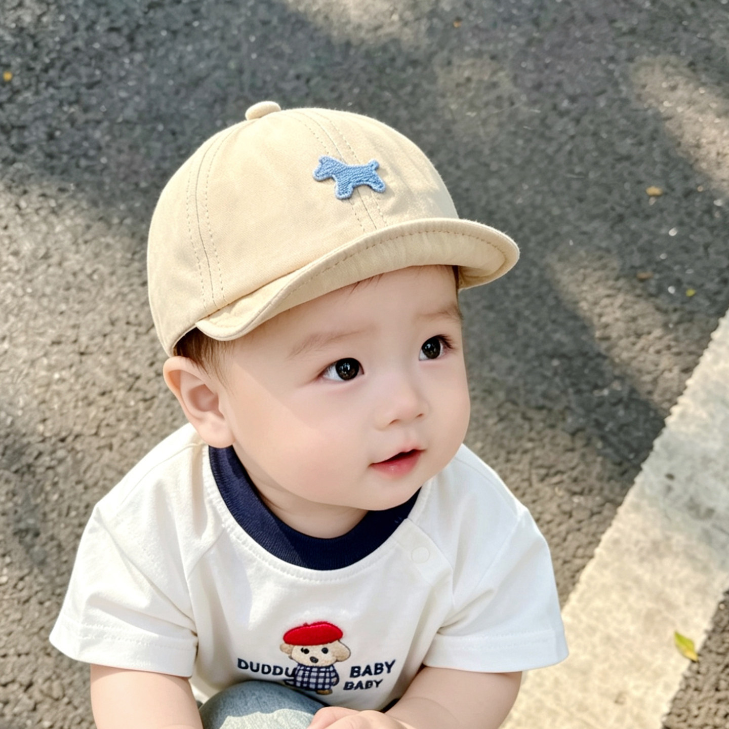 婴儿帽子夏薄款遮阳户外鸭舌帽