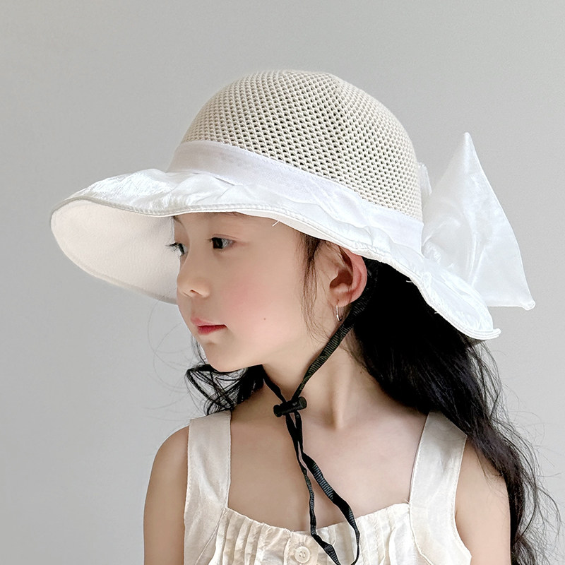 儿童防晒帽子女童2025新款渔夫帽
