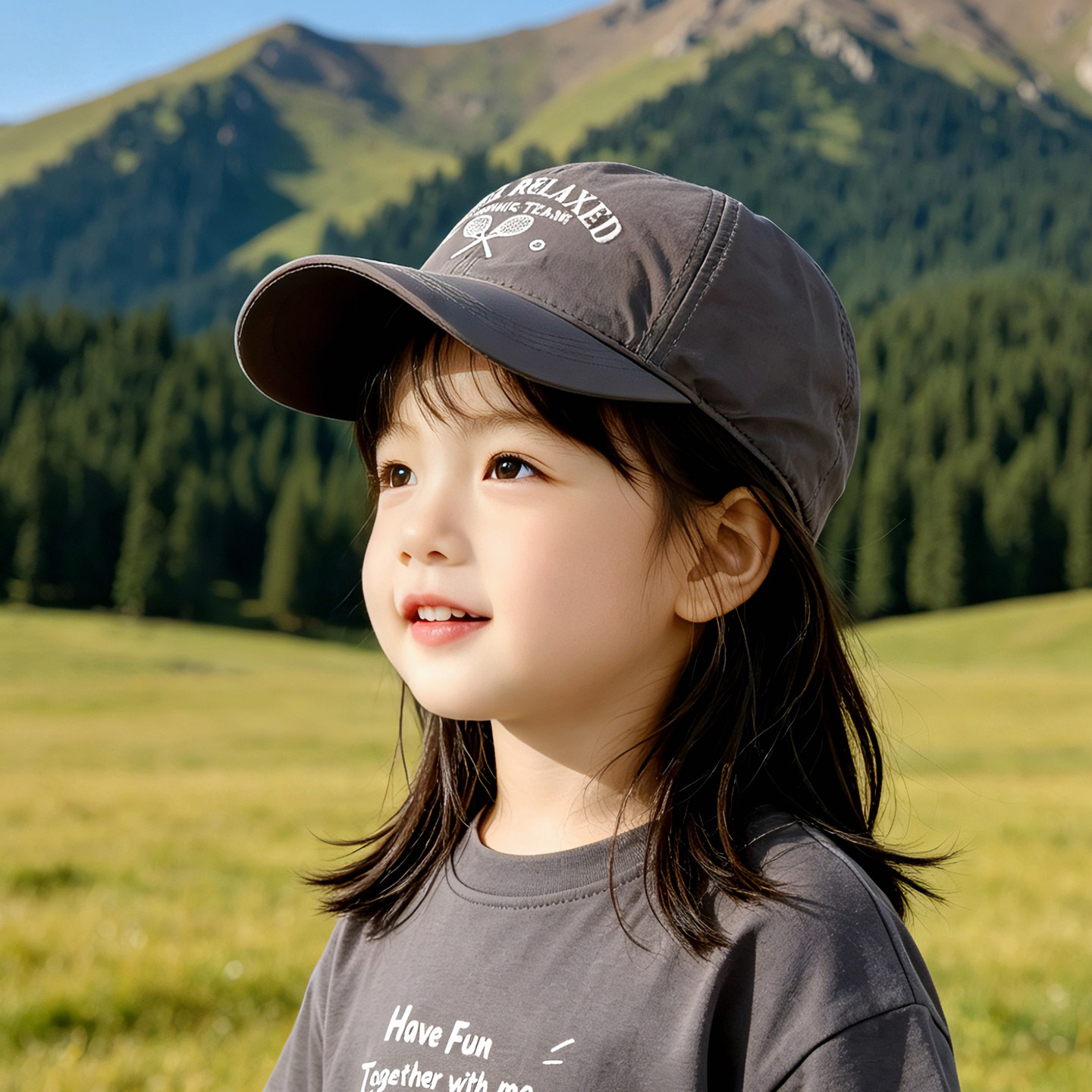 儿童帽子女孩棒球帽夏天速干透气薄款女童鸭舌帽遮阳防晒户外韩版