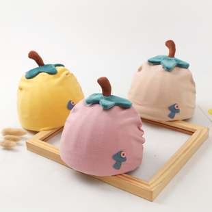 婴儿帽子春秋薄款3-6-12个月女宝宝帽子洋气胎帽婴幼儿可爱新生儿