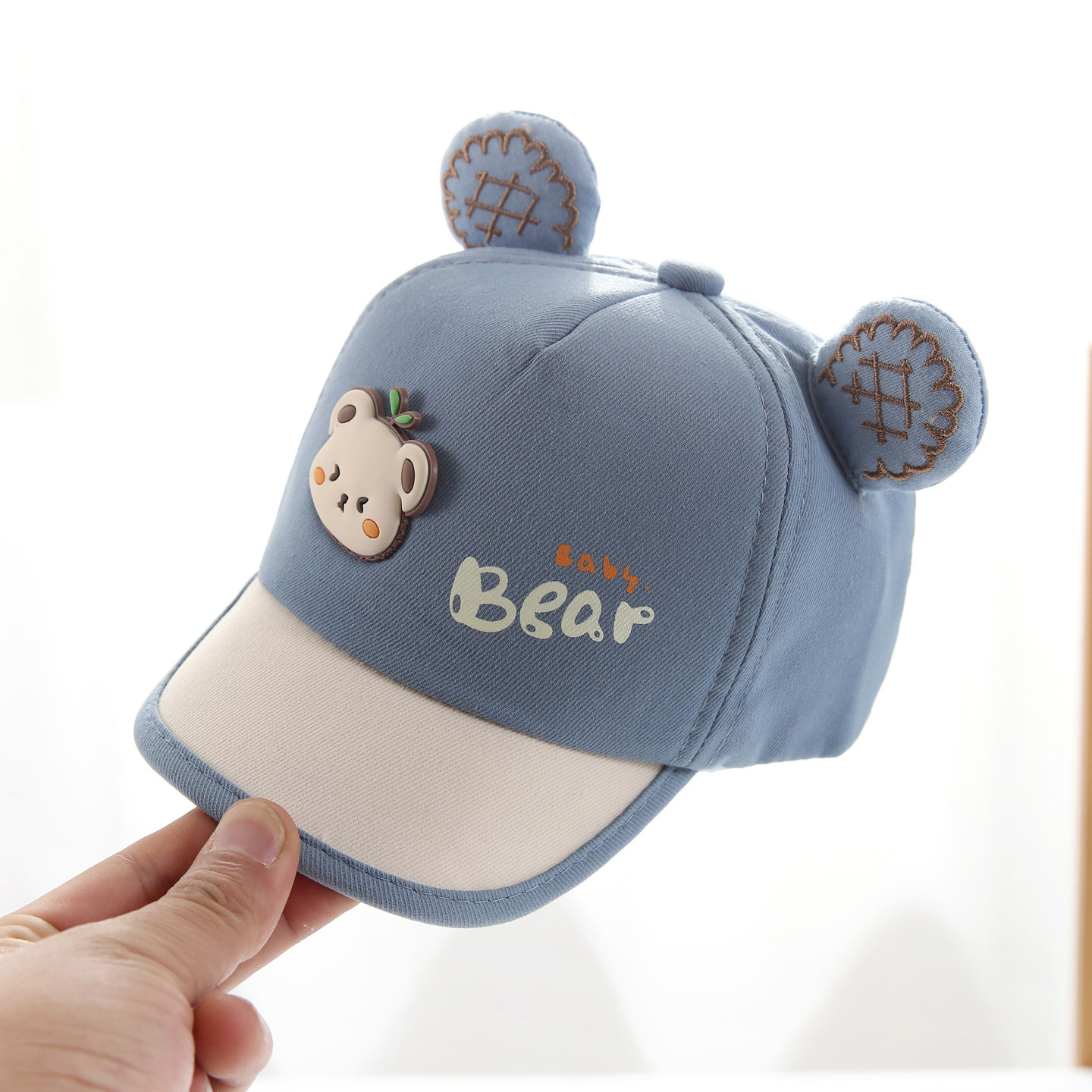 婴儿帽子6到12个月小月龄男宝宝春秋季棒球帽薄款遮阳防晒鸭舌帽