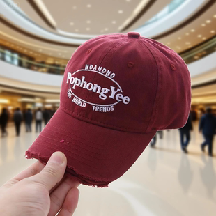 儿童帽子棒球帽秋冬季红色韩版洋气男孩女孩户外鸭舌帽痞帅男童帽