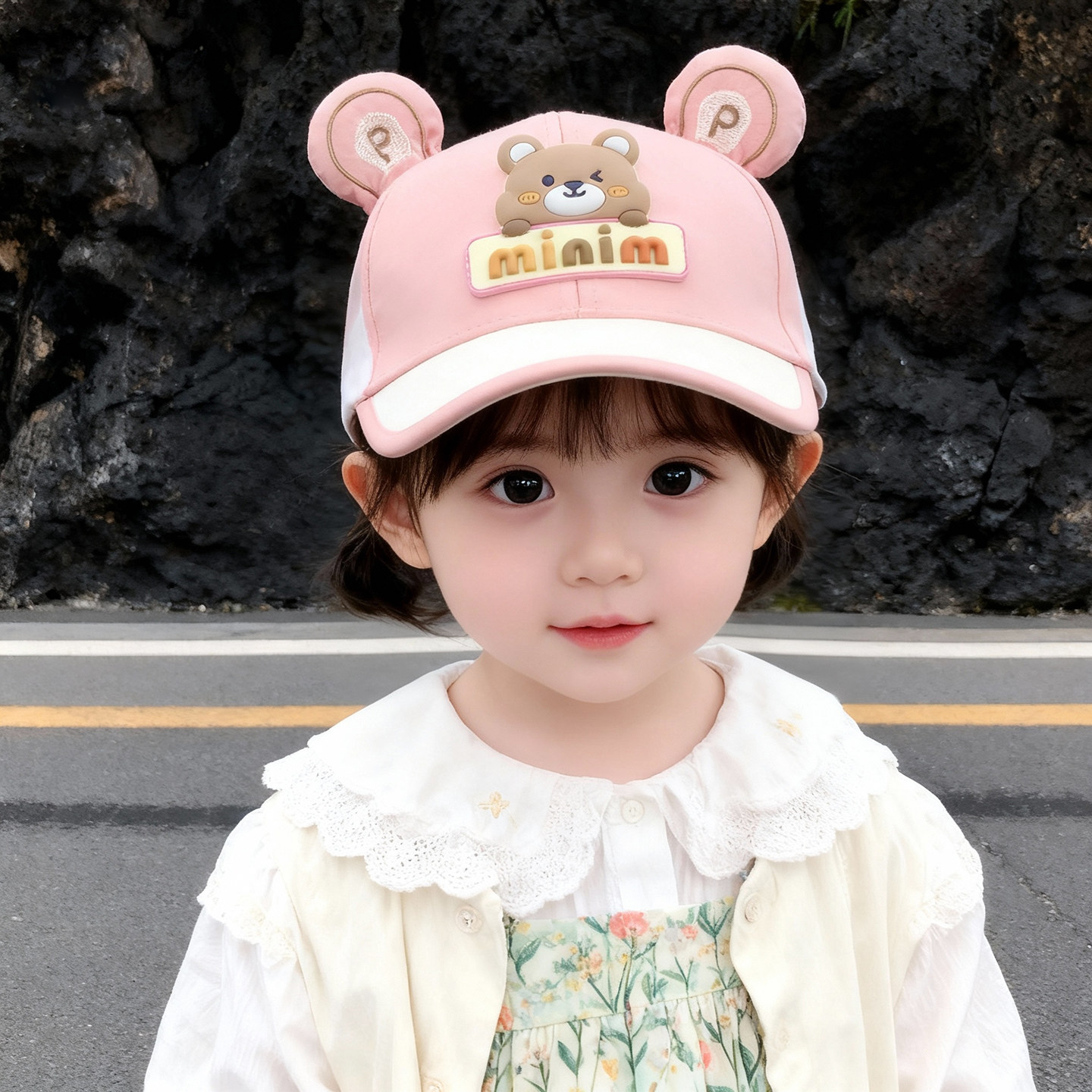 儿童帽子女孩春秋季薄款遮阳棒球帽可爱超萌女童卡通鸭舌帽防晒帽