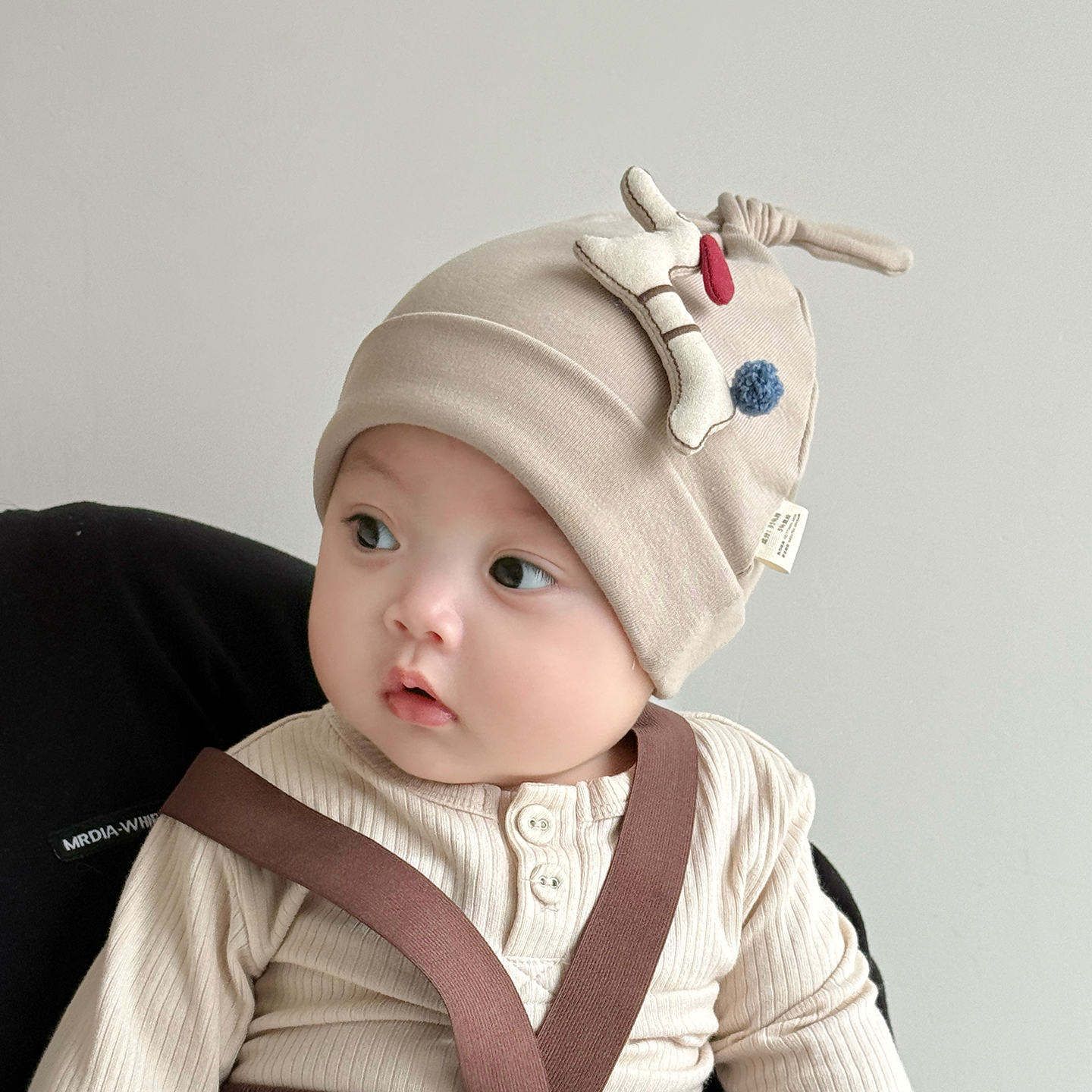 婴儿帽子秋冬季宝宝胎帽保暖可爱