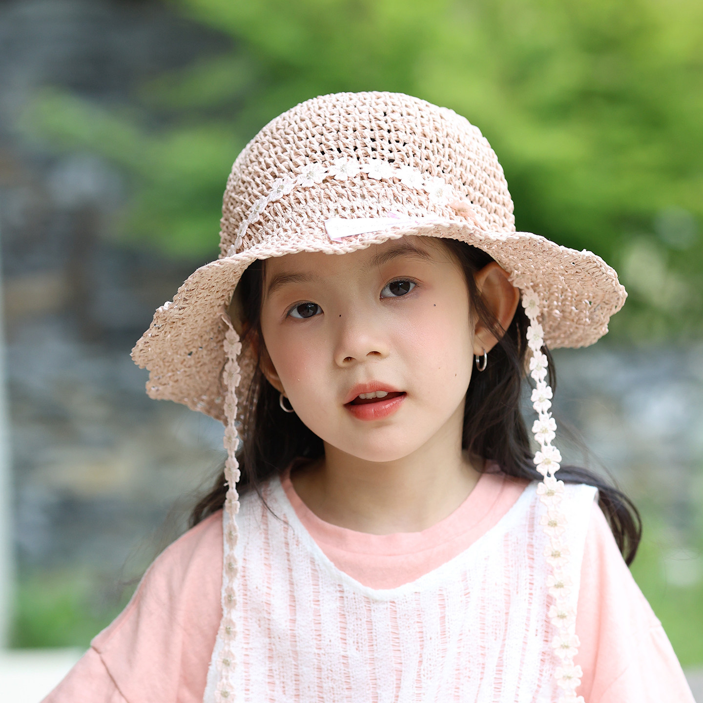 儿童帽子女孩渔夫帽夏季户外