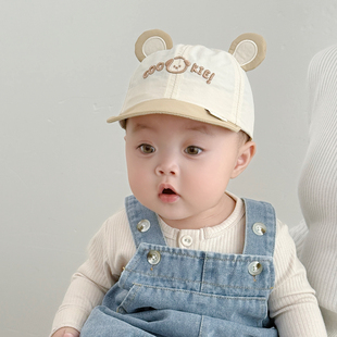 宝宝帽子春秋季鸭舌帽薄款速干遮阳超好看婴儿棒球帽男宝女宝夏天