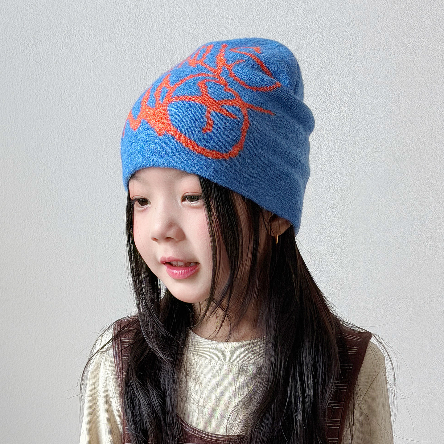 儿童帽子女孩秋冬季冷帽韩版潮流