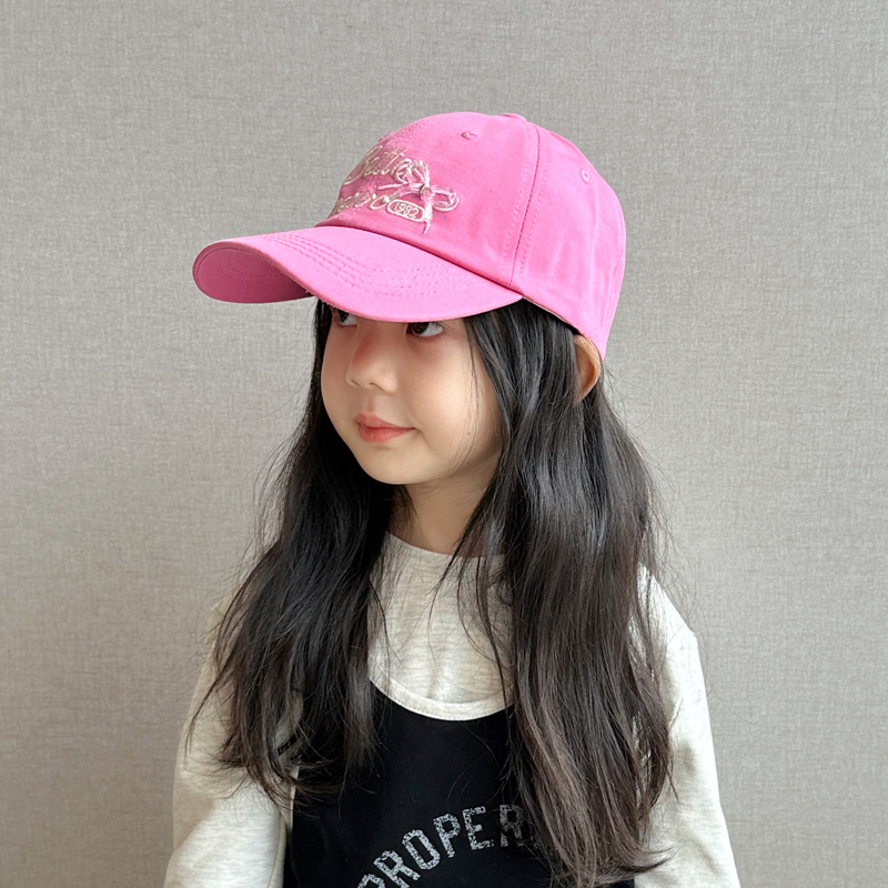 女童帽子秋冬季儿童棒球帽韩版甜美女孩户外鸭舌帽简约小童秋天帽