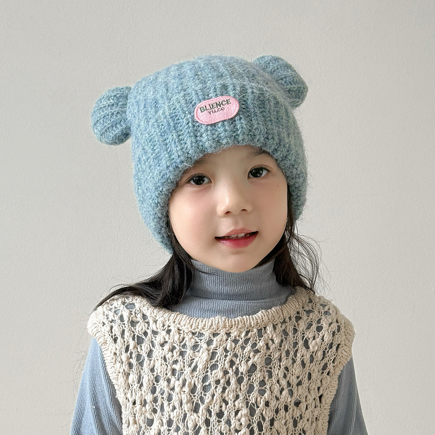 儿童帽子女孩秋冬季毛线帽保暖防寒女童针织帽洋气可爱护耳宝宝帽,童装/婴儿装/亲子装,帽子,淘宝优惠券,粉丝福利购,淘宝优惠卷