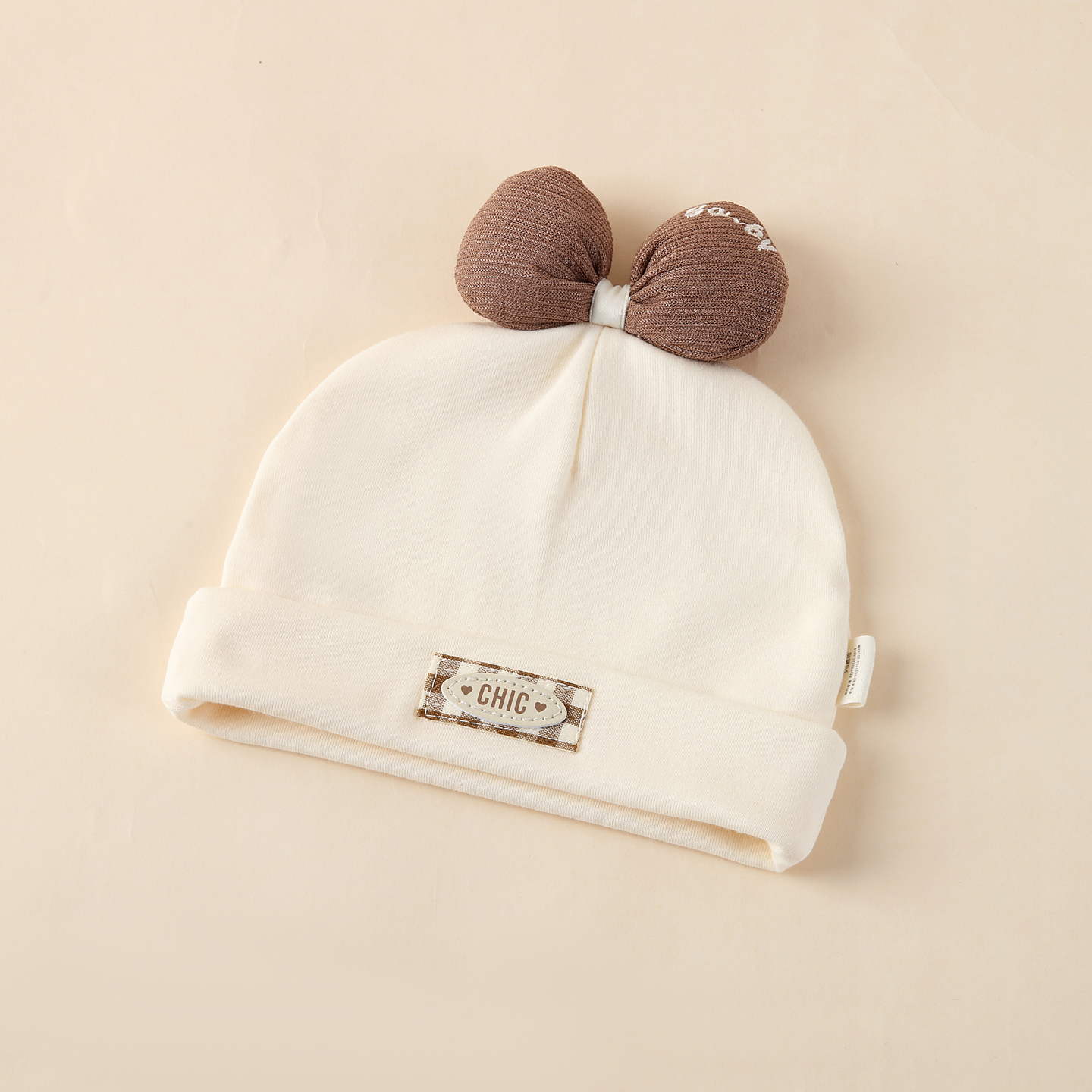 新生儿宝宝胎帽护囟门可爱超萌