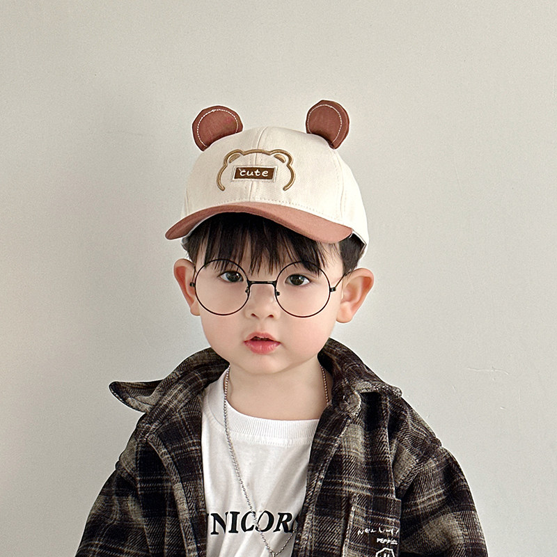 宝宝帽子春秋款儿童棒球帽男宝遮阳防晒鸭舌帽可爱婴儿百搭男孩帽