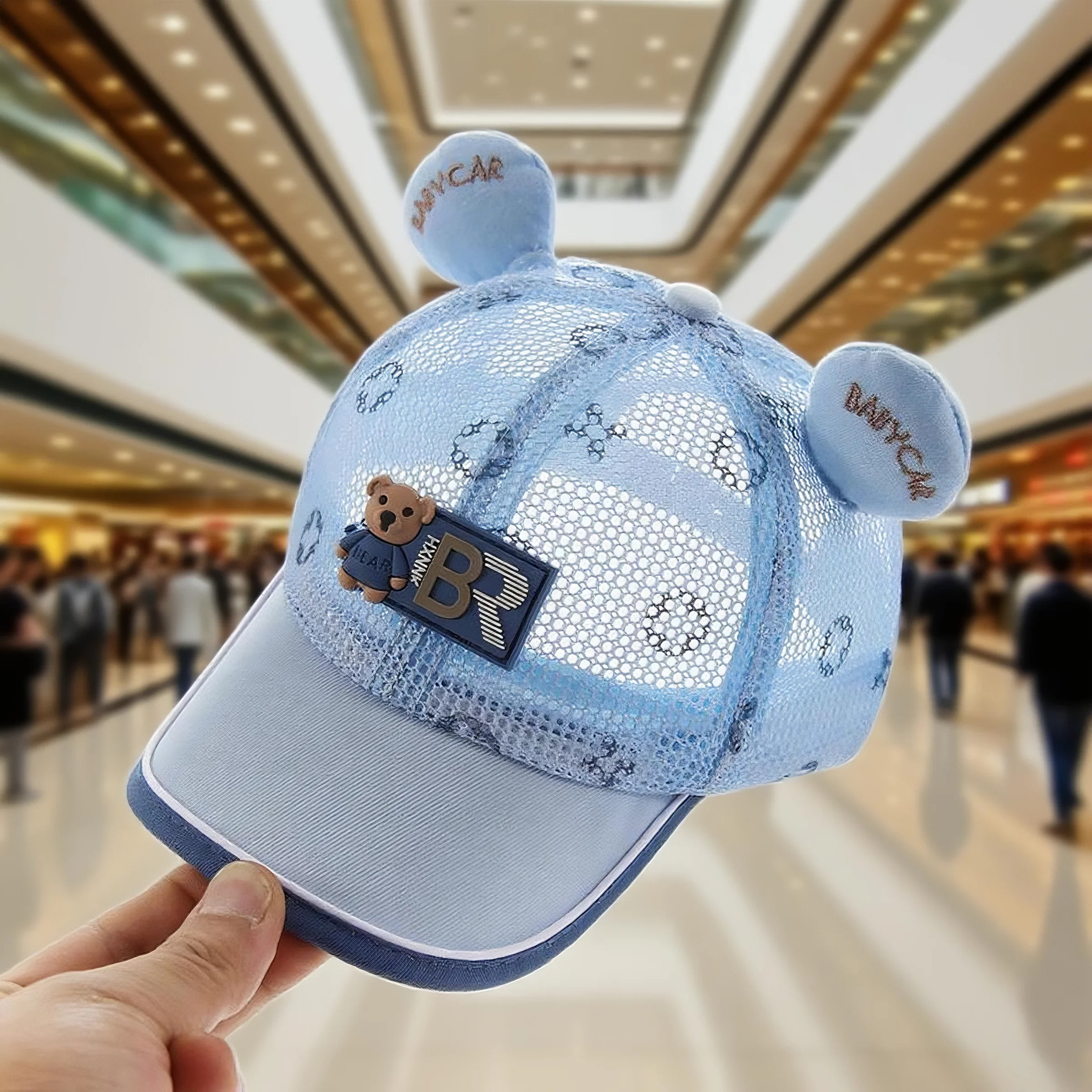 宝宝帽子夏季薄款儿童棒球帽一岁男孩遮阳防晒鸭舌帽男宝外出透气