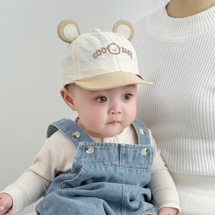 宝宝帽子薄款速干鸭舌帽遮阳超好看小月龄婴儿棒球帽男宝女宝洋气