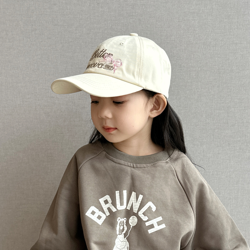儿童帽子秋冬季女孩户外遮阳棒球帽2025新款女童韩版甜美鸭舌帽潮