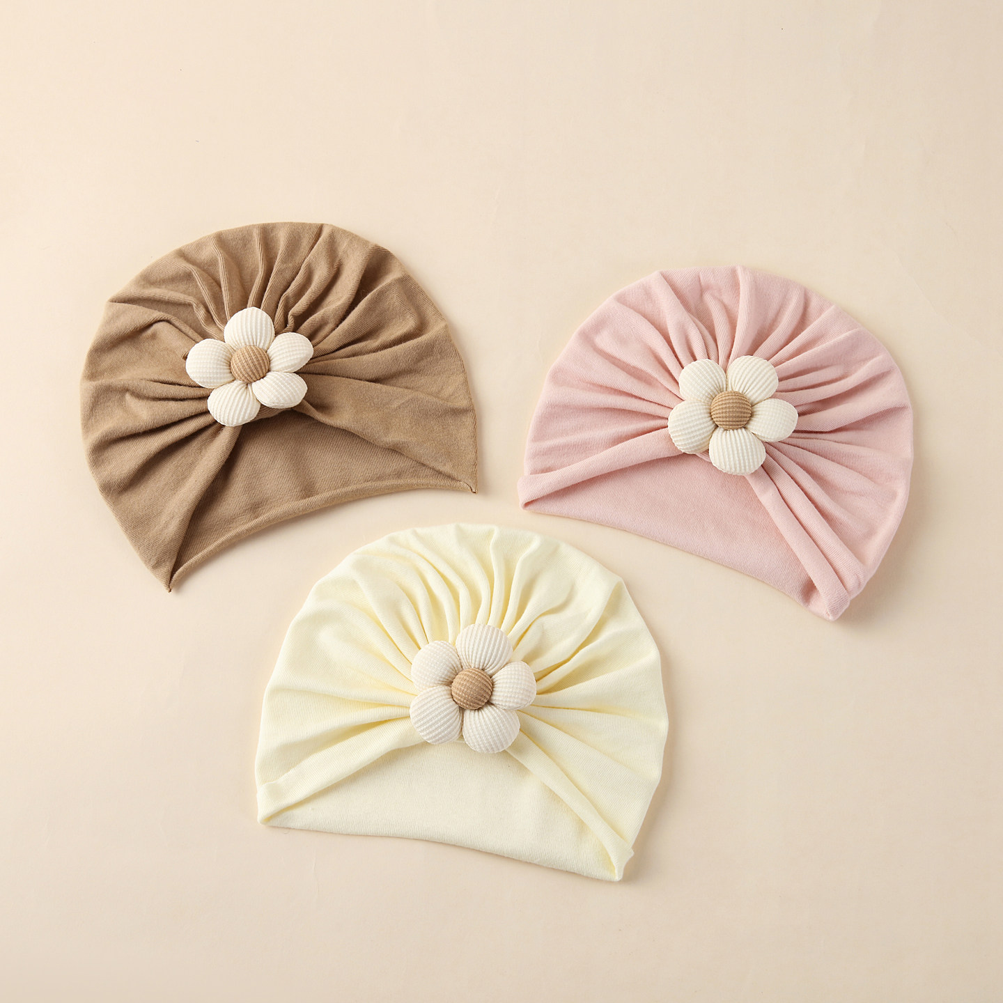 婴儿帽子秋冬季胎帽洋气新生儿宝宝护囟门帽婴幼儿保暖六个月可爱